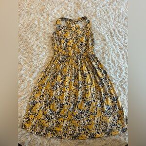 Kaileigh Yellow Floral  Dress